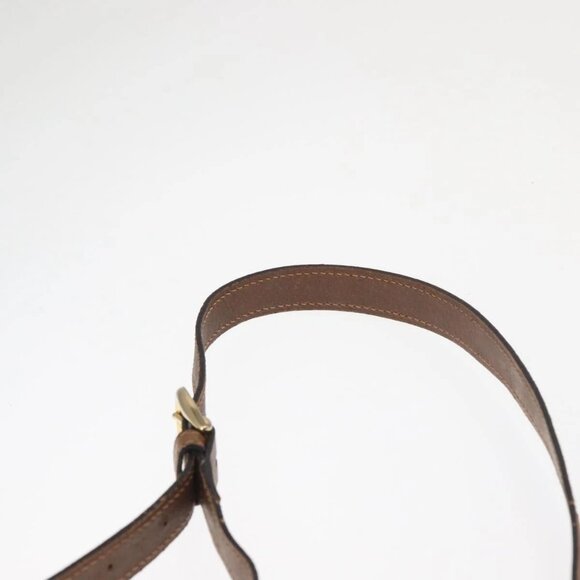 GUCCI Micro GG Canvas Shoulder Bag Suede Beige Gold Auth BA6442 - Picture 9 of 16